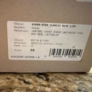 Golden Goose Super-Star Classic - White and Silver